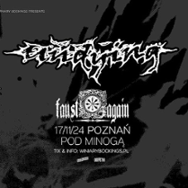 Black and white concert concert with information about the event.