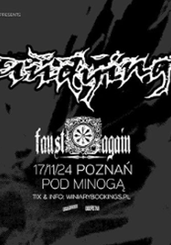 Black and white concert concert with information about the event.