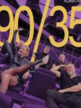 Photo of the band and the title of the tour 90/35