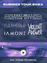 Concert poster with information about the event.