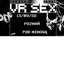 Black and white concert poster with information about the event.