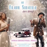 Concert poster: a woman and a man singing in the winter scenery.