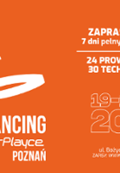 Workshops poster in orange and white colours with information about the event.