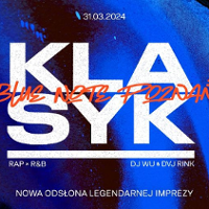 Event poster - title and information about the event on blue background.