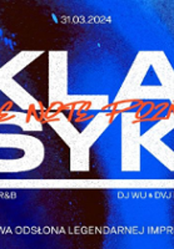 Event poster - title and information about the event on blue background.