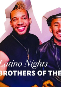 Photo of two smiling men - Brothers of the Weekend band.