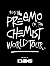 Graphics promoting the concert