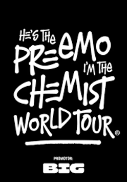 Graphics promoting the concert