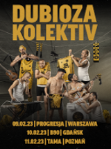 Photo of the band and information about the event.