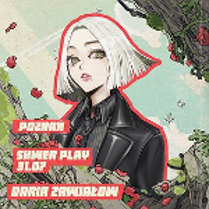 Event poster - colourful drawing of a girl in short blond hair (manga style drawing), information about the event