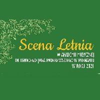 Event poster - yellow and white captions on green background.