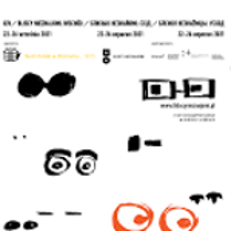 On white background various graphics of eyes in black colours