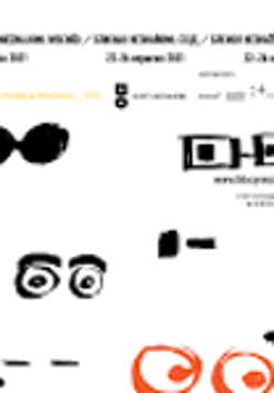 On white background various graphics of eyes in black colours