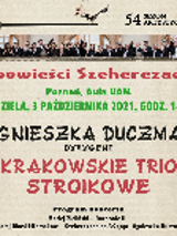 Event poster with information about the concert