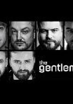 Black and white photo of six men's faces and the inscription "The gentlemen"