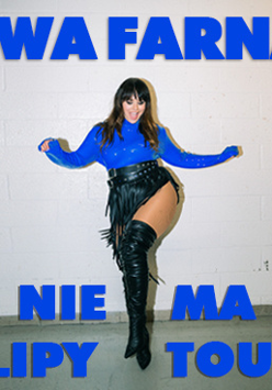 Graphics promoting the concert