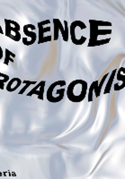 Exhibition poster: title of the exhibition on white background
