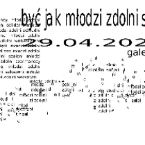 Exhibition poster with information about it