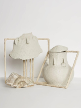 Photo of three objects in bright colours