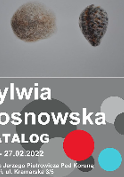 Exhibition poster - information about the exhibition on grey background