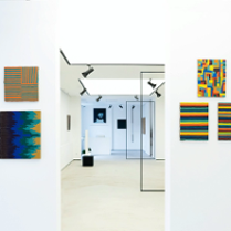 Photo from the exhibition - gallery interior with presented works.