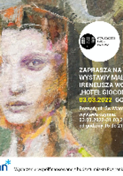 Exhibition poster - one of the exhibition works and information about the event.