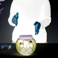 One of the artist's works