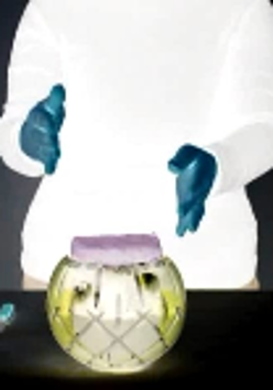 One of the artist's works