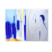 Part of the exhibition poster - one of the works from exhibition