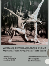 Exhibition poster with one of the exhibition photos and information about the event.