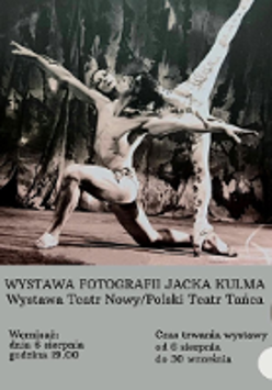 Exhibition poster with one of the exhibition photos and information about the event.