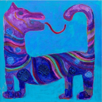 Exhibition poster: picture of an imaginary creature.