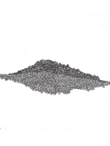 Grey drawing of a leaf on a white background.