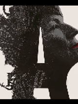 The graphic shows a fragment of a poster promoting the event - Magdalena Abakanowicz's head