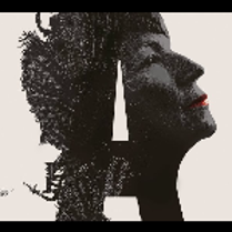 The graphic shows a fragment of a poster promoting the event - Magdalena Abakanowicz's head