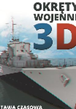 Exhibition poster - photo of a warship at the sea and the title of the exhibition