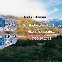 Picture of a landscape with signpost and information about the exhibition