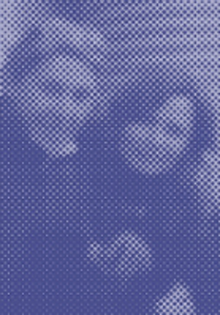 Photo of two persons in violet colours.