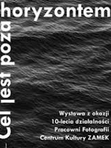 Black and white poster with information about the exhibition.