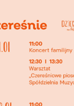 Concert poster with information about the event.