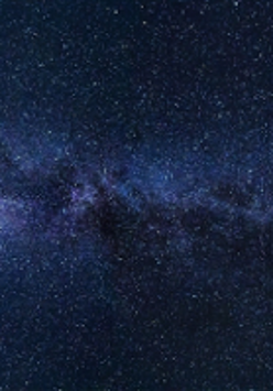 Photo of cosmos in dark blue colours.