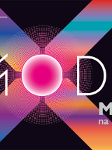 Graphics promoting the exhibition