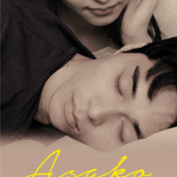 FIlm poster: photo of a sleeping young man and a girl who is watching him.