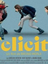 Film poster: three people going leaned in a row. One of them is carrying a backpack on his back and two other bags in his hands. At the bottom of the picture the title of the movie.