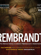 Film poster: one of Rembarndt's painting and information about te event.