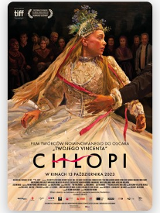 FIlm poster: dancing young woman in a folk costume.