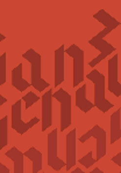 Dark "Ganz Genau" inscription on a red background