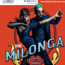 Poster: photo of a dancing pair and information about the event.