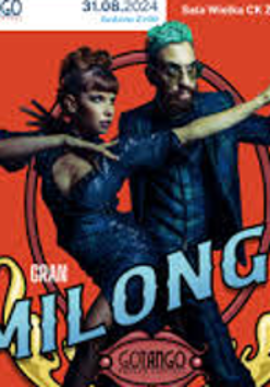 Poster: photo of a dancing pair and information about the event.