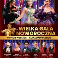 Graphics promoting the concert